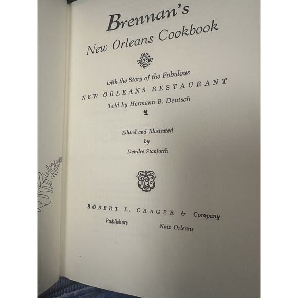 Brennan's New Orleans Cookbook 1964 Vintage Revised Edition by Hermann Deutsch - Picture 5 of 8